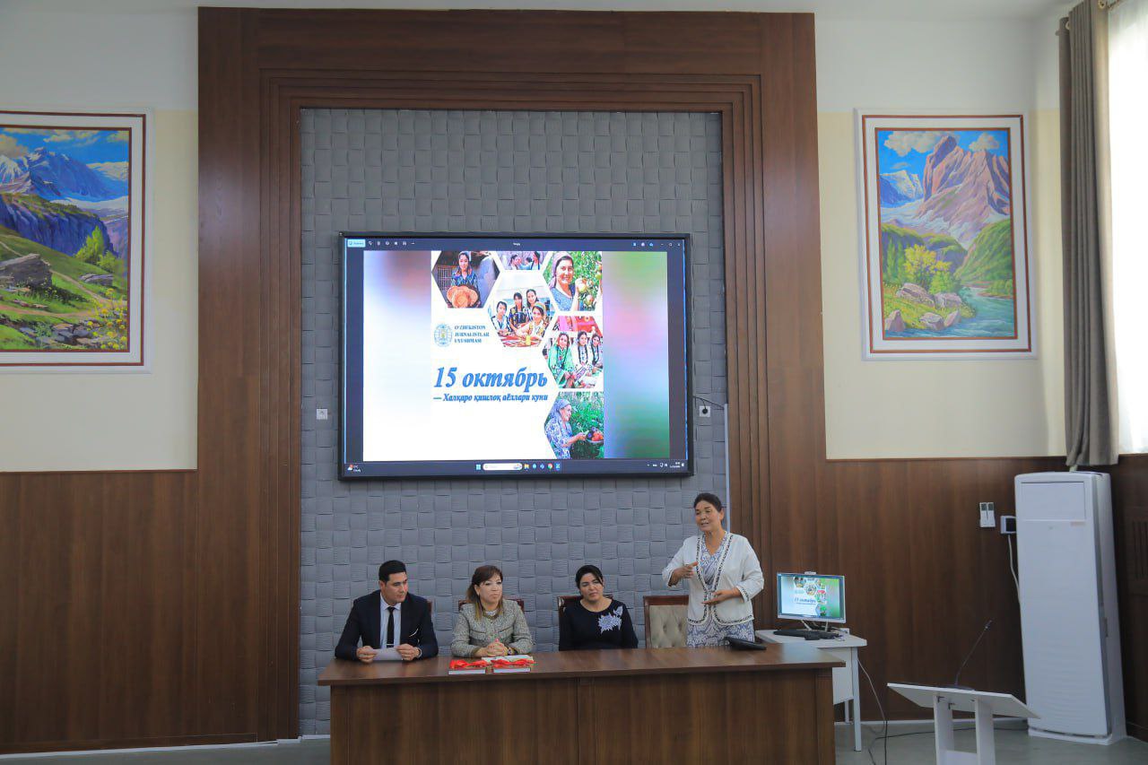 Xalqaro Qishloq Ayollari Kuniga Bag‘ishlangan Uchrashuv