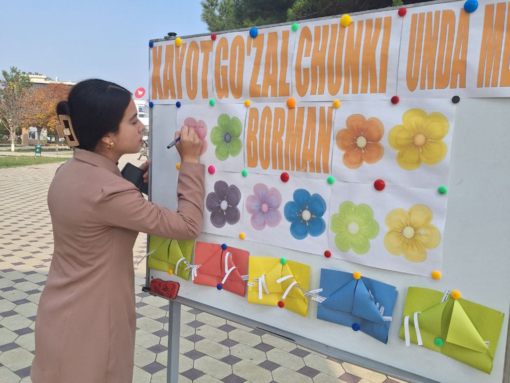 "Hayot g'o'zal — chunki unda men borman" nomli aksiya o'tkazildi.