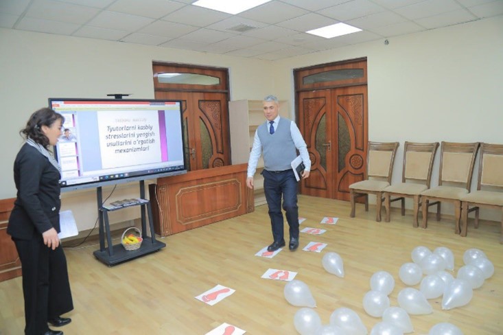 “Tyutorlarning kasbiy stresslarini yengish usullarini o'rgatish mexanizmlari” nomli psixologik trenin