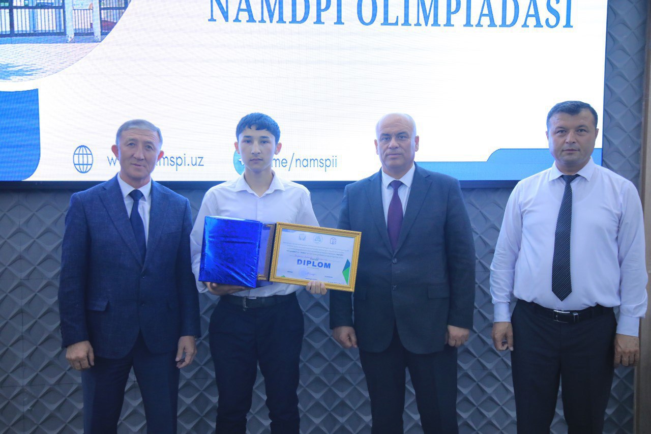 "NamDPI olimpiadasi" g'oliblari aniqlandi.