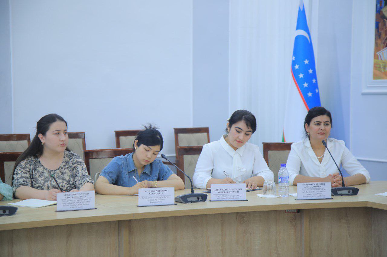 Alisher Navoiy nomidagi o‘zbek tili va adabiyoti universiteti professorlari  NamDPIda