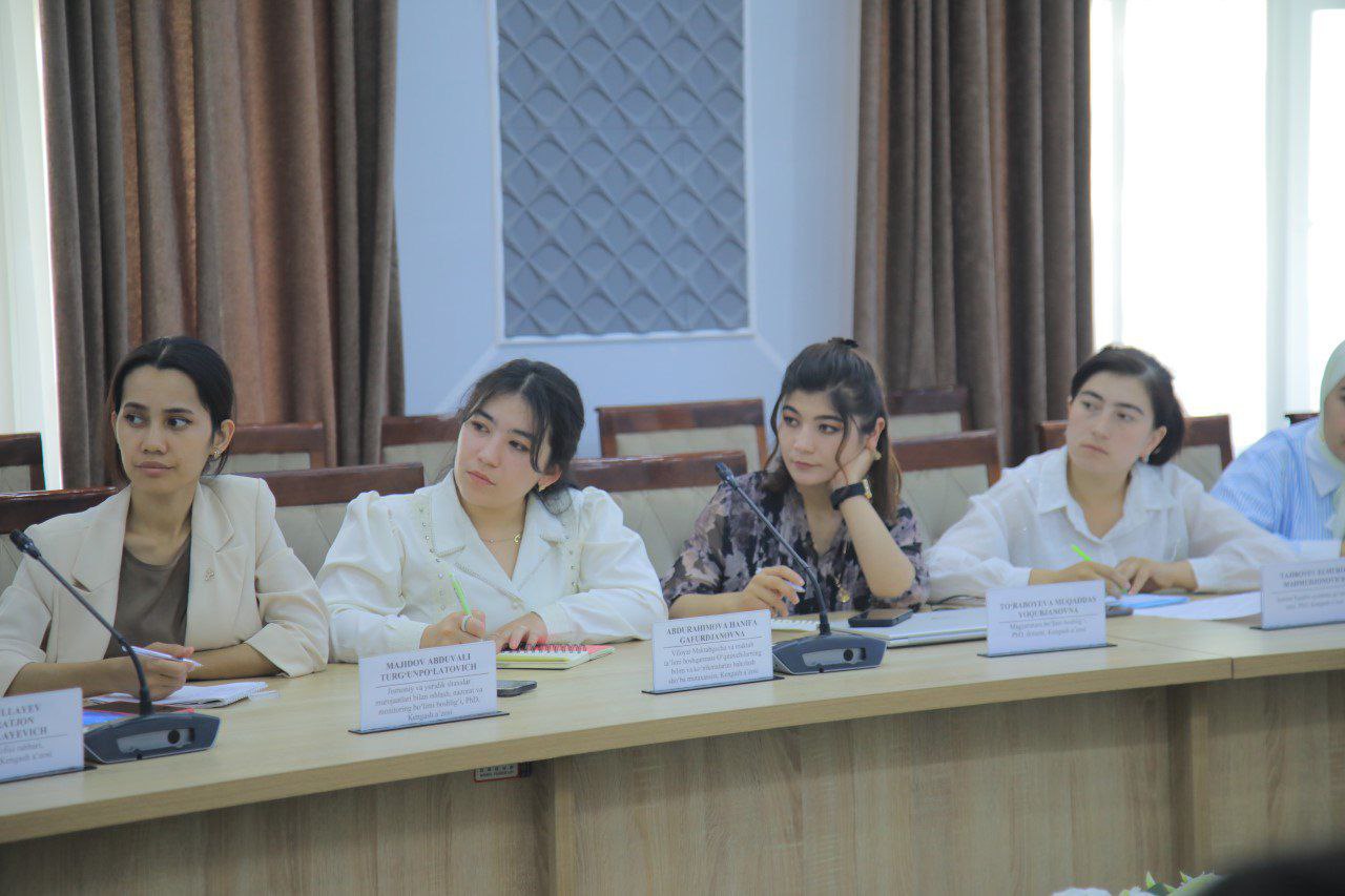 Alisher Navoiy nomidagi o‘zbek tili va adabiyoti universiteti professorlari  NamDPIda