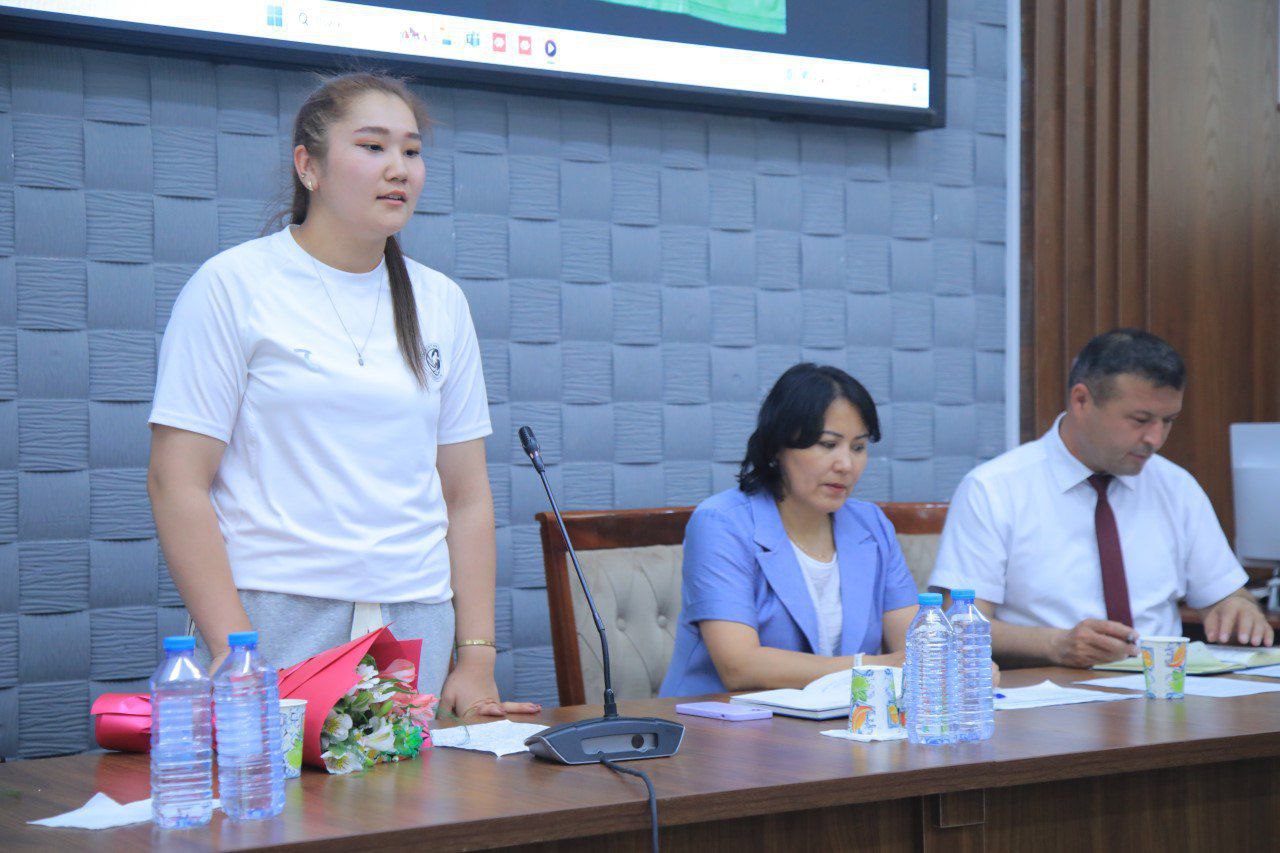 "SOGʻLOM AYOL — YANGI OʻZBEKISTON TAYANCHI" talaba-qizlar va chempion xotin-qizlar uchrashuvi