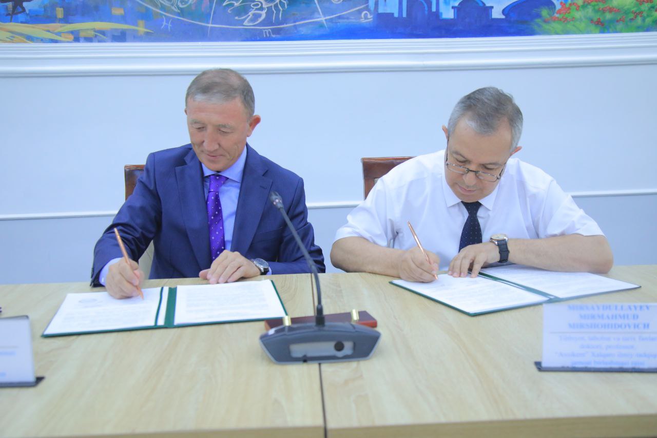 NamDPI va "Axsikent" xalqaro ilmiy-tadqiqot jamoat birlashmasi oʻrtasida memorandum imzolandi
