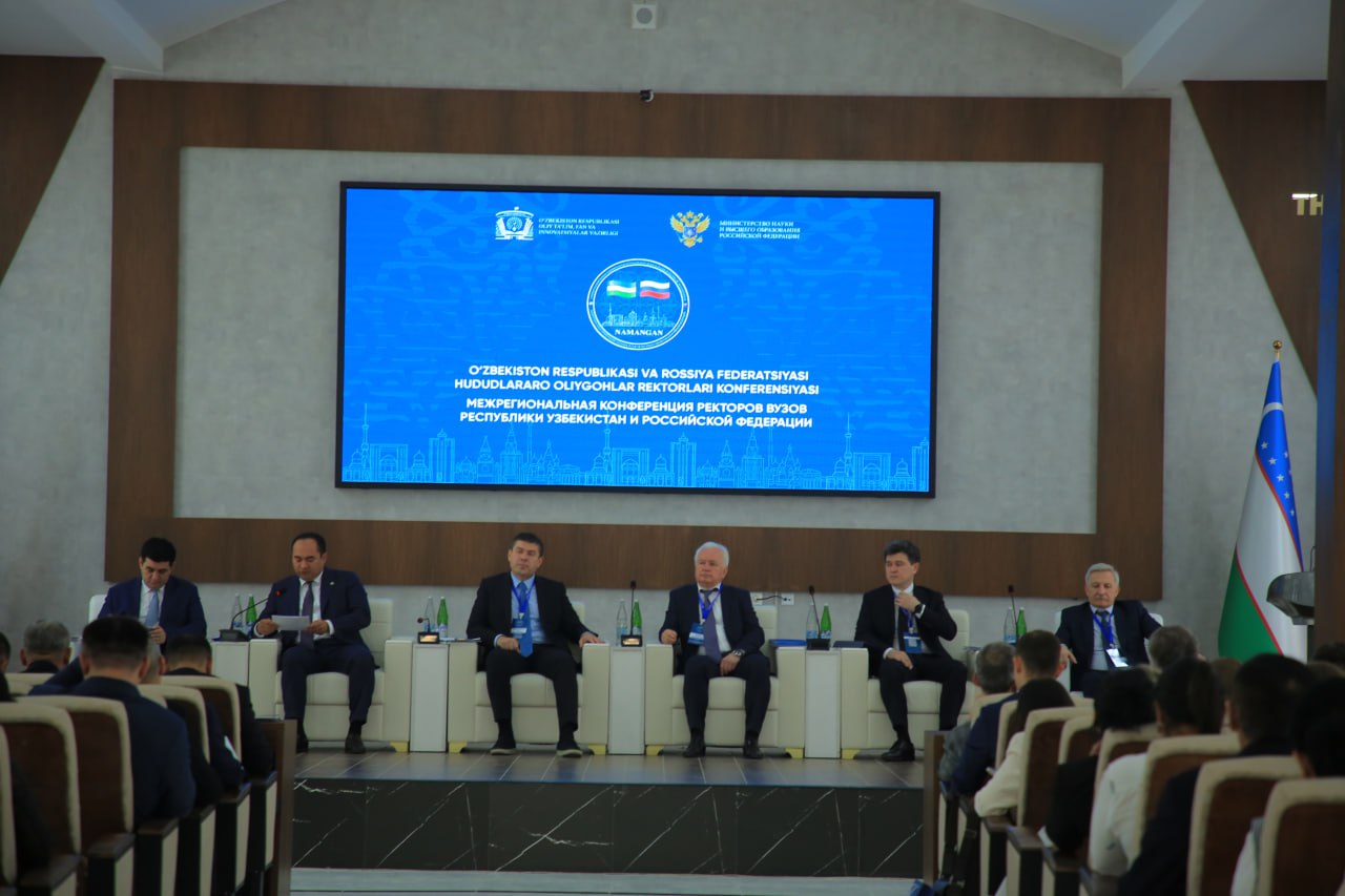«O‘zbekiston Respublikasi va Rossiya Federatsiyasi hududlararo oliygohlar rektorlari konferensiyasi» ning yalpi majlisi o‘z ishini boshladi