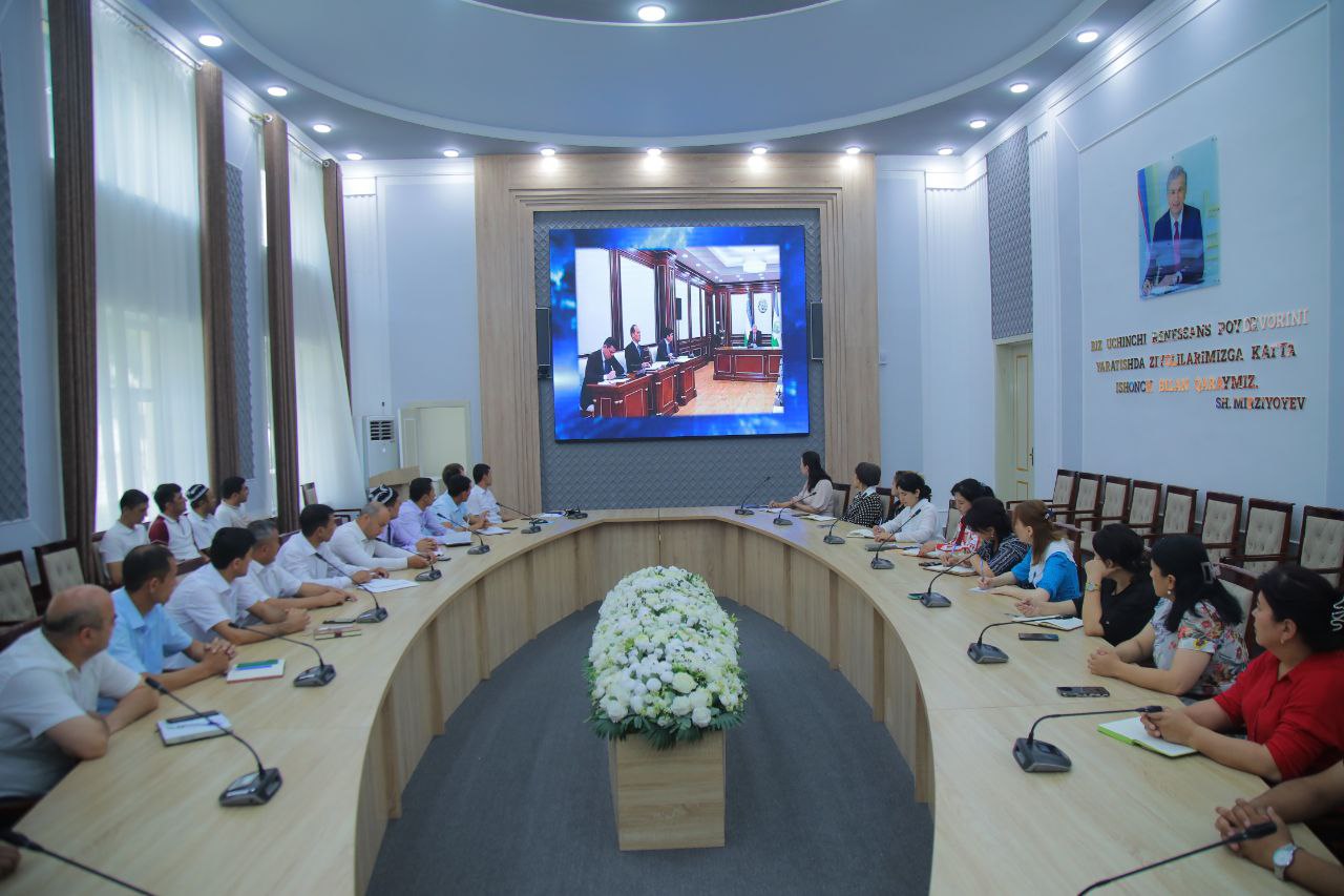 NamDPI rahbar va xodimlari hamda professor-oʻqituvchilari "Siyosiy-ma’rifat soati"da ishtirok etdi.