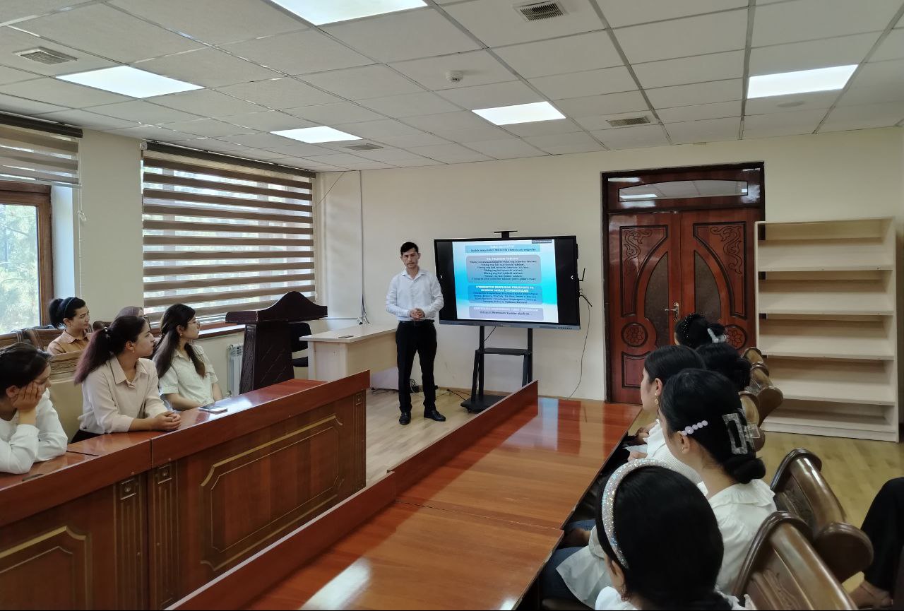 Ilmiy tadqiqot faoliyati boʻyicha seminar-trening tashkil etildi.