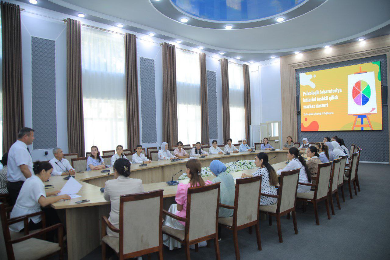"Psixologik laboratoriya markazi" tashkil qilindi hamda taqdimot marosimi oʻtkazildi.