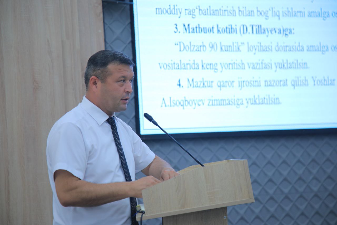 Namangan davlat pedagogika institutida oʻtkazilgan 10-sonli Kengash yigʻilishi