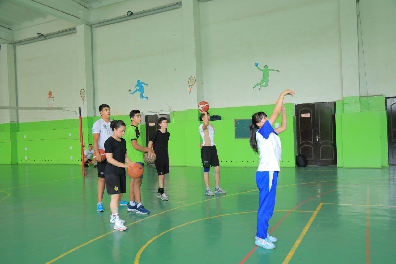 "Dolzarb 90 kun” loyihasi doirasida  basketbol hamda stritbol toʻgaragi tashkil etildi