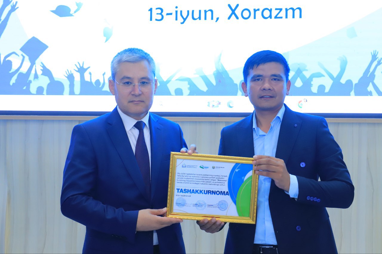 NamDPI vakillari "Munozara" intellektual turnirining Respublika bosqichida !