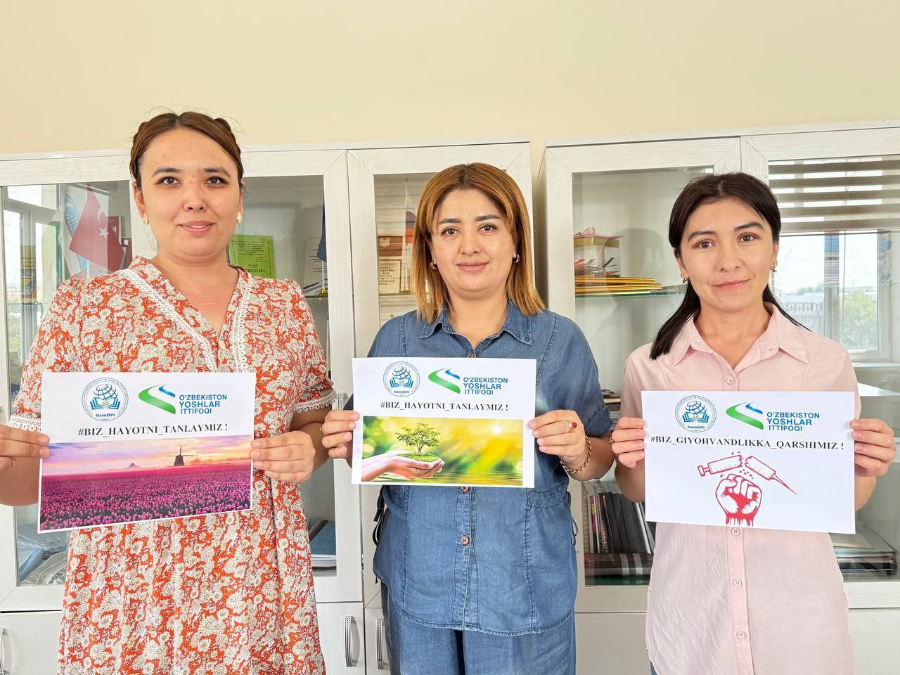 BIZ GIYOHVANDLIKKA QARSHIMIZ!