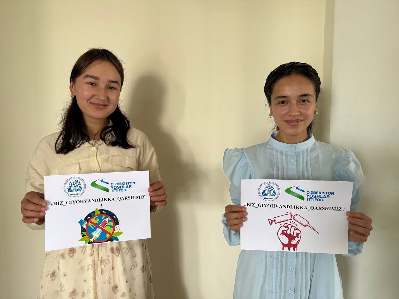 BIZ GIYOHVANDLIKKA QARSHIMIZ!