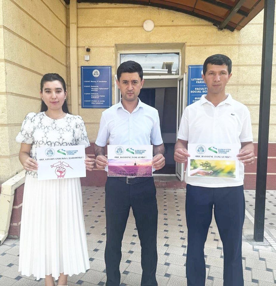 BIZ GIYOHVANDLIKKA QARSHIMIZ!