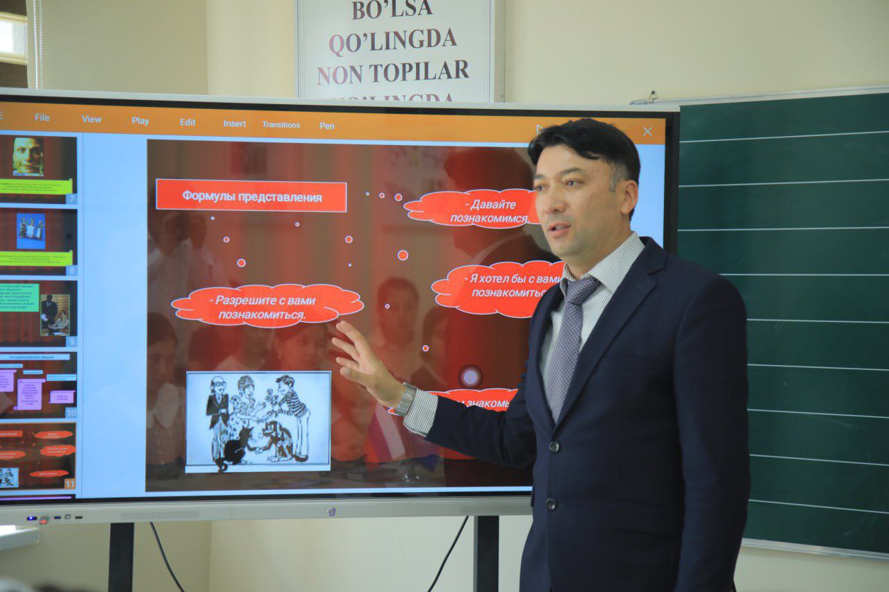 Filologiya kafedrasi dotsenti Elyor Abdulvohidov tomonidan oʻquvchi-yoshlar uchun rus tili fanidan mahorat darslari tashkil etildi.