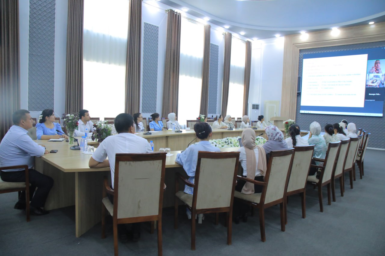 Professor Saidbek Boltaboyev tomonidan masofaviy tarzda "O'zbek tili tarixi" mavzusidagi mahorat darsi tashkil etildi.