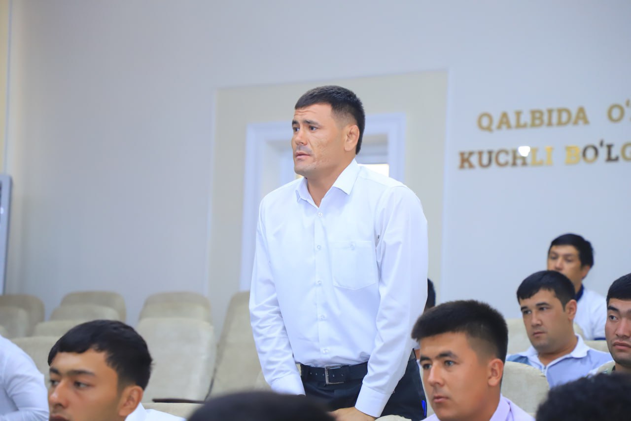 Namangan viloyati IIB ning mas’ul xodimlari hamda NamDPI bitiruvchilari bilan uchrashuv o‘tkazildi