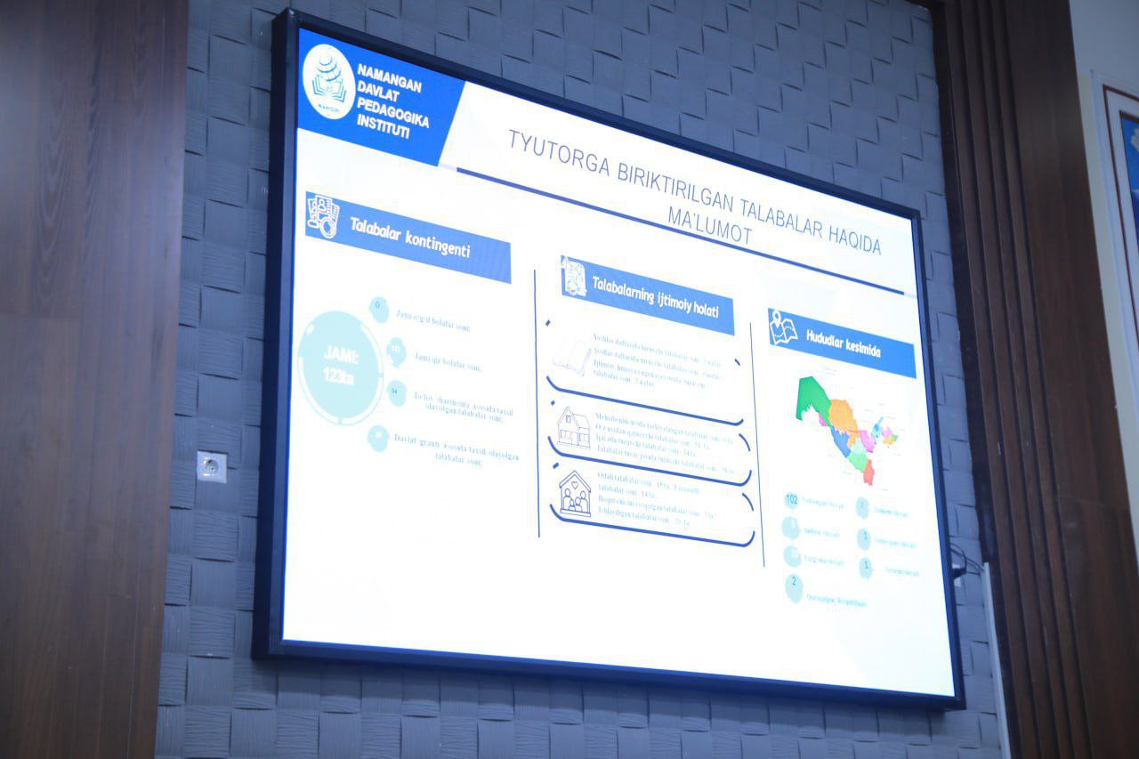 Tyutorlar hisoboti Pedagogika fakultetida davom etmoqda