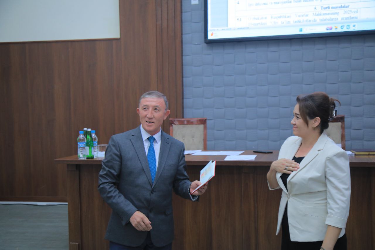 NAMANGAN DAVLAT PEDAGOGIKA INSTITUTIDA 11-SONLI KENGAYTIRILGAN KENGASH YIGʻILISHI BO'LIB O'TDI