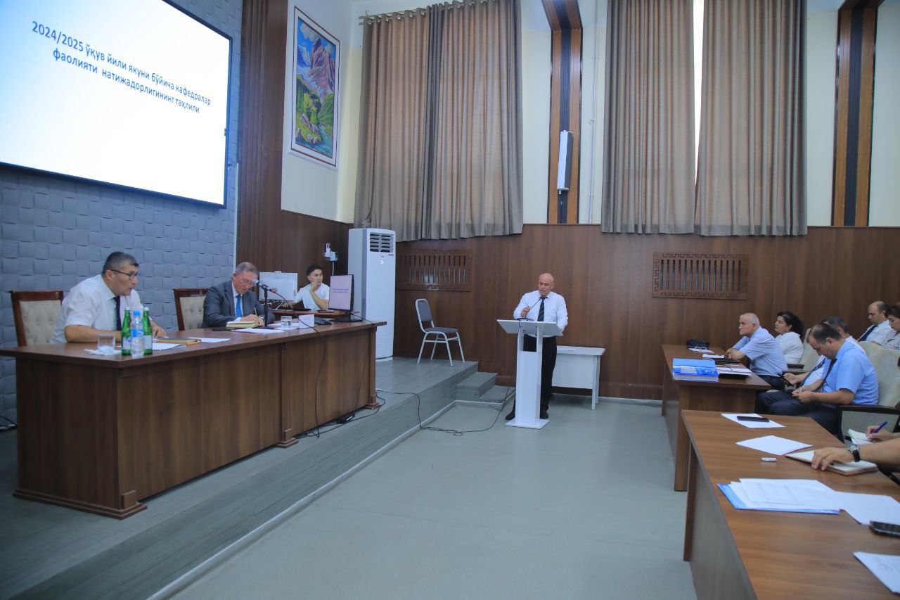 NAMANGAN DAVLAT PEDAGOGIKA INSTITUTIDA 11-SONLI KENGAYTIRILGAN KENGASH YIGʻILISHI BO'LIB O'TDI