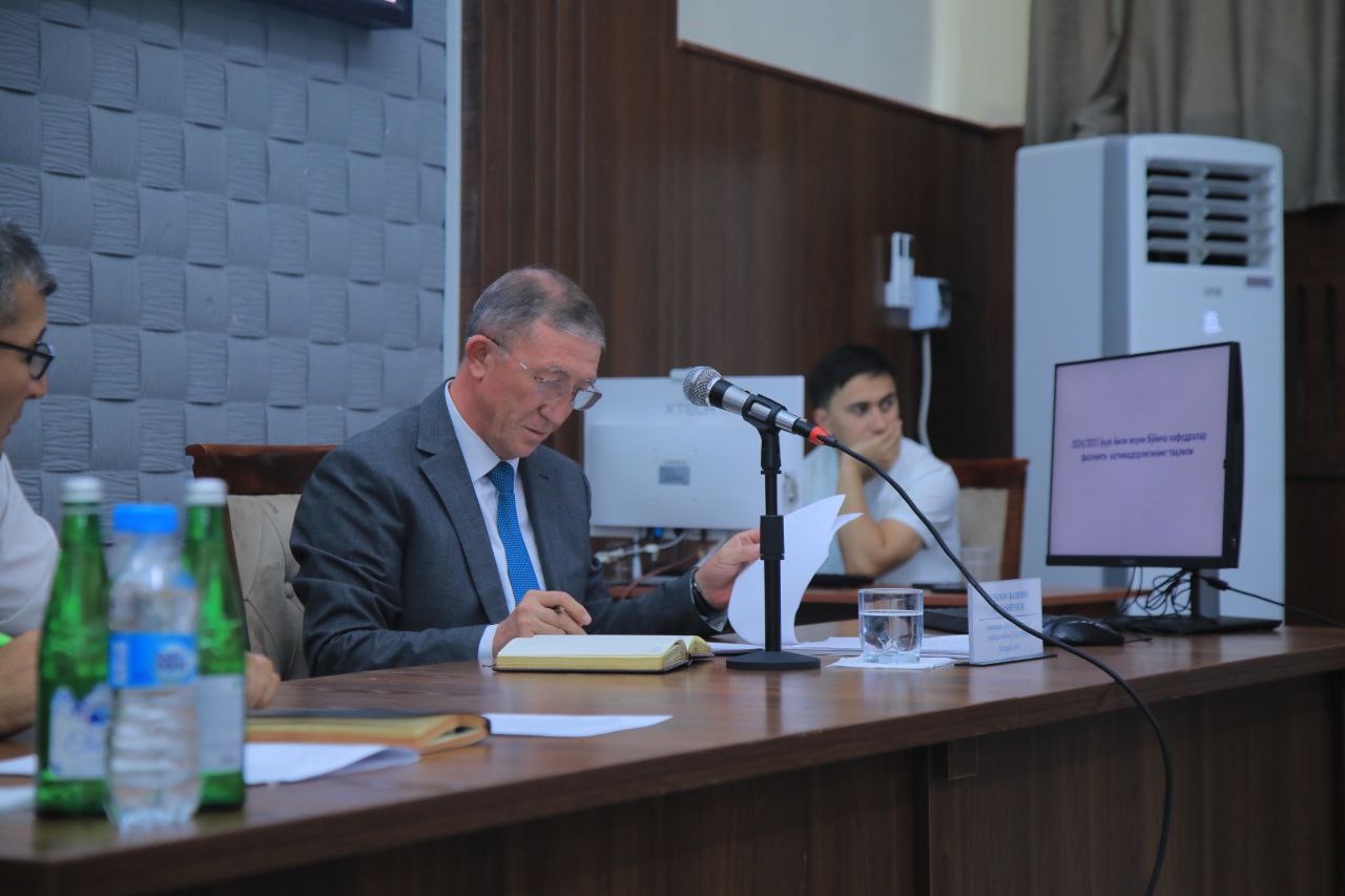 NAMANGAN DAVLAT PEDAGOGIKA INSTITUTIDA 11-SONLI KENGAYTIRILGAN KENGASH YIGʻILISHI BO'LIB O'TDI