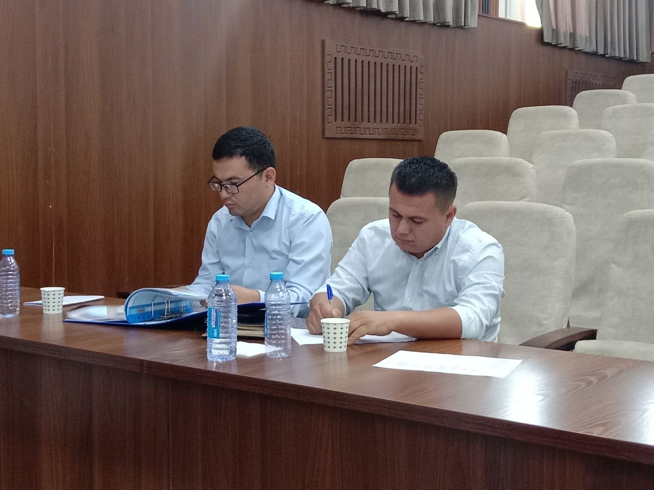 NamDPI doktorantlar (DSc), tayanch doktorantlar (PhD), stajyor – tadqiqotchilarning 6 oylik faoliyati monitoring hisoboti o'tkazildi.