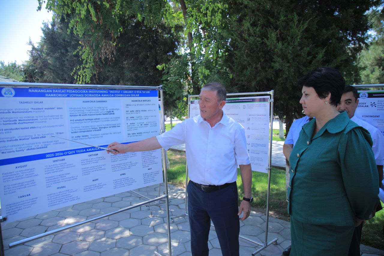 Taʼlim zanjiri bogʻlanmoqda – NamDPI va maktab bir safda!