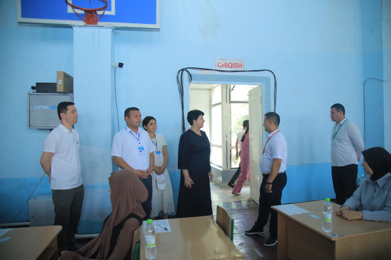 Vazir o‘rinbosari test sinovlari uchun yaratilgan sharoitlar bilan tanishdi