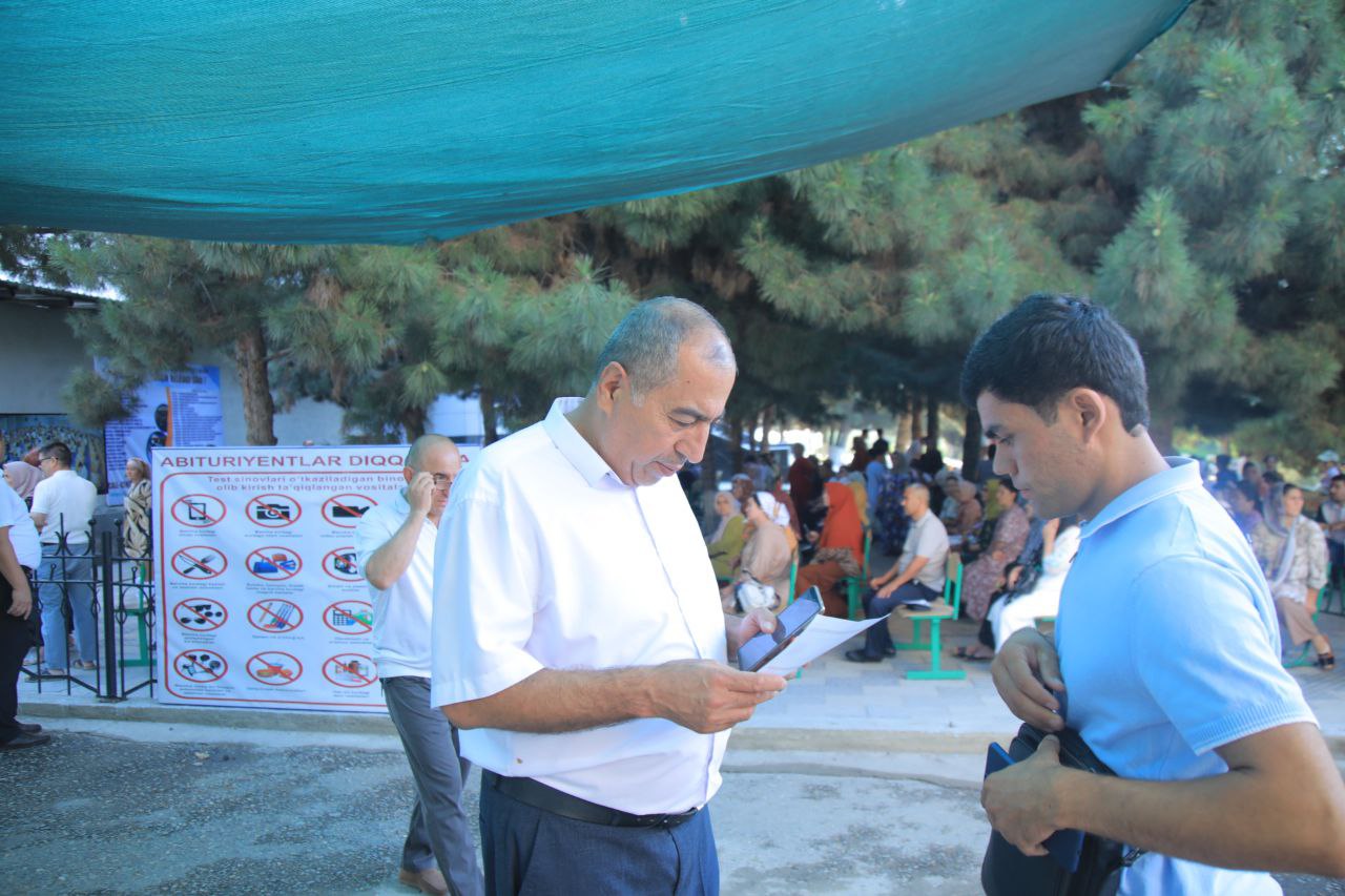 Namanganda oliy taʼlim muassasalariga kirish test sinovlarining 5-kuni davom etmoqda