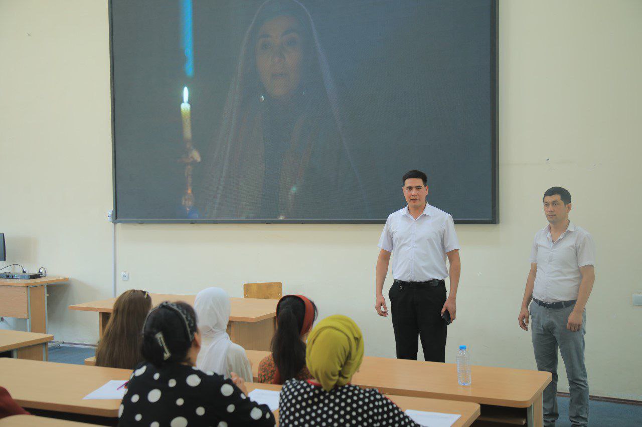 Institutda o‘zbek ayolining jasorati aks etgan film  namoyish etildi