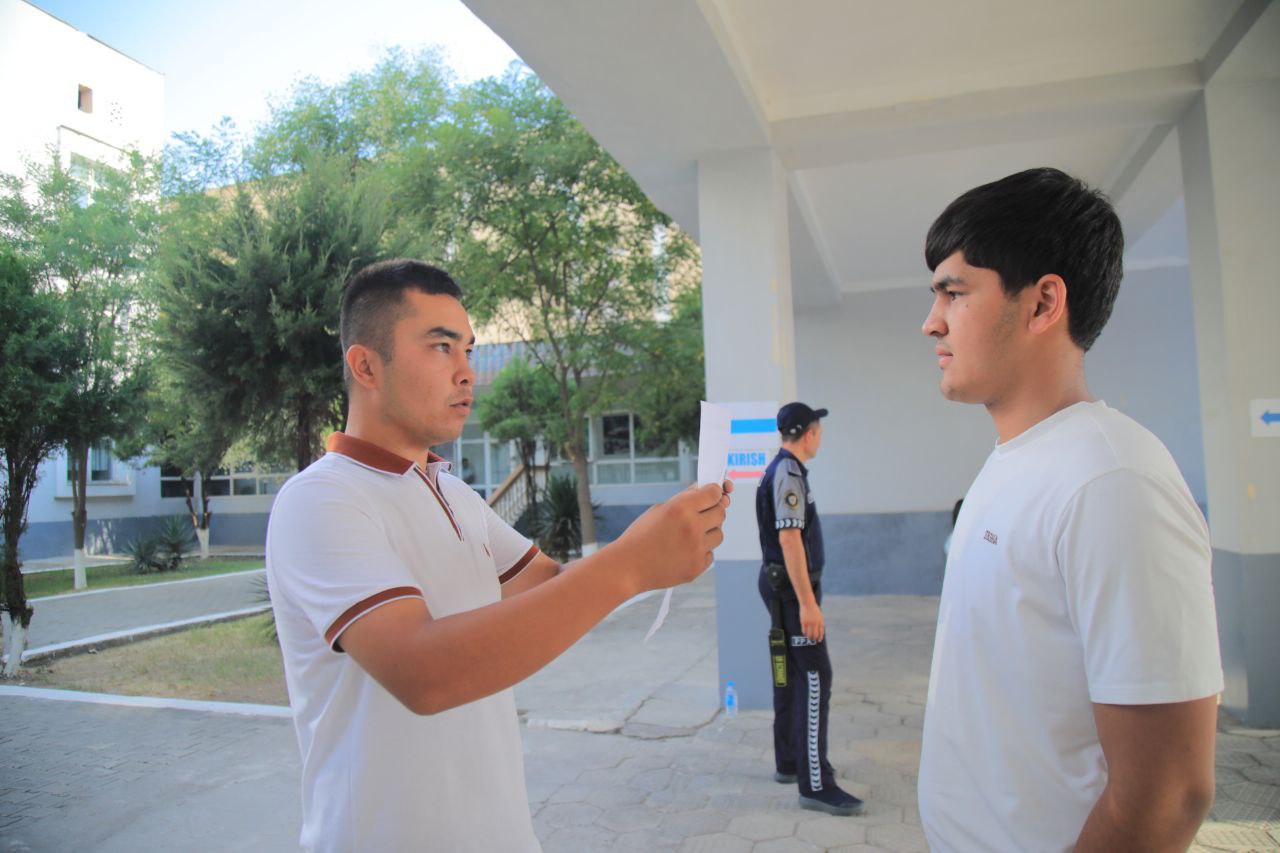 Oliy taʼlim muassasalariga kirish imtihonlari yuqori saviyada oʻtkazilmoqda