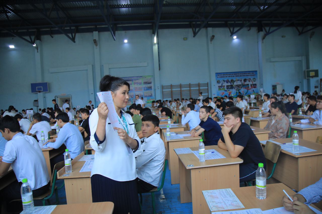 Oliy taʼlim muassasalariga kirish imtihonlari yuqori saviyada oʻtkazilmoqda