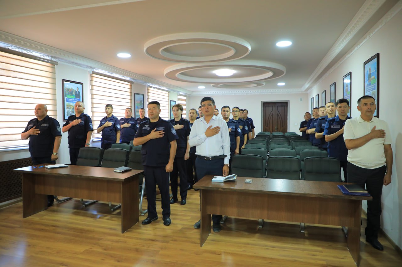 Namangan viloyati Favqulodda vaziyatlar boshqarmasida ma’naviyat va ma’rifat mashg‘uloti o‘tkazildi