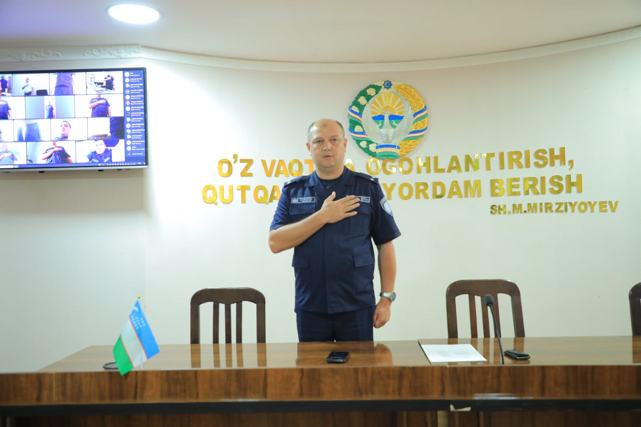 Namangan viloyati Favqulodda vaziyatlar boshqarmasida ma’naviyat va ma’rifat mashg‘uloti o‘tkazildi