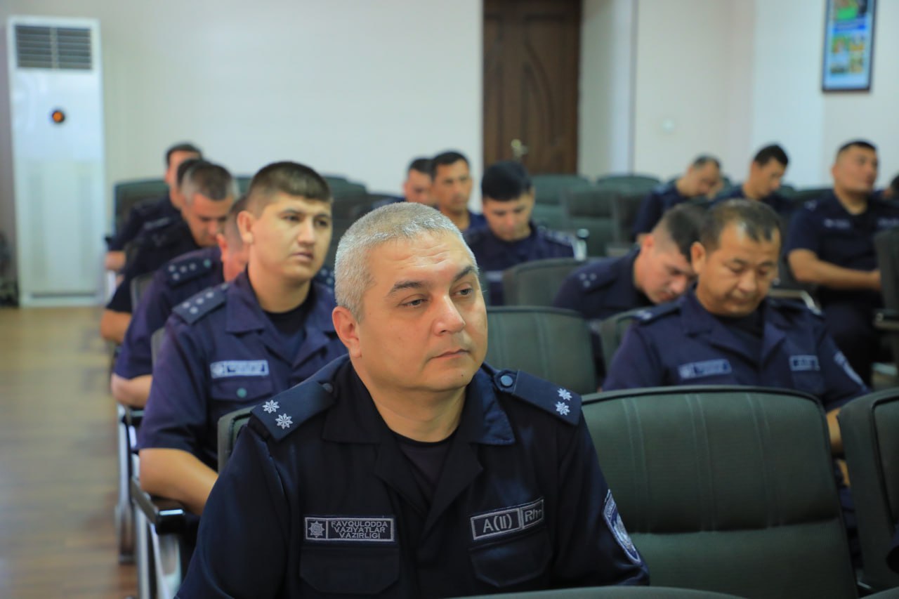 Namangan viloyati Favqulodda vaziyatlar boshqarmasida ma’naviyat va ma’rifat mashg‘uloti o‘tkazildi