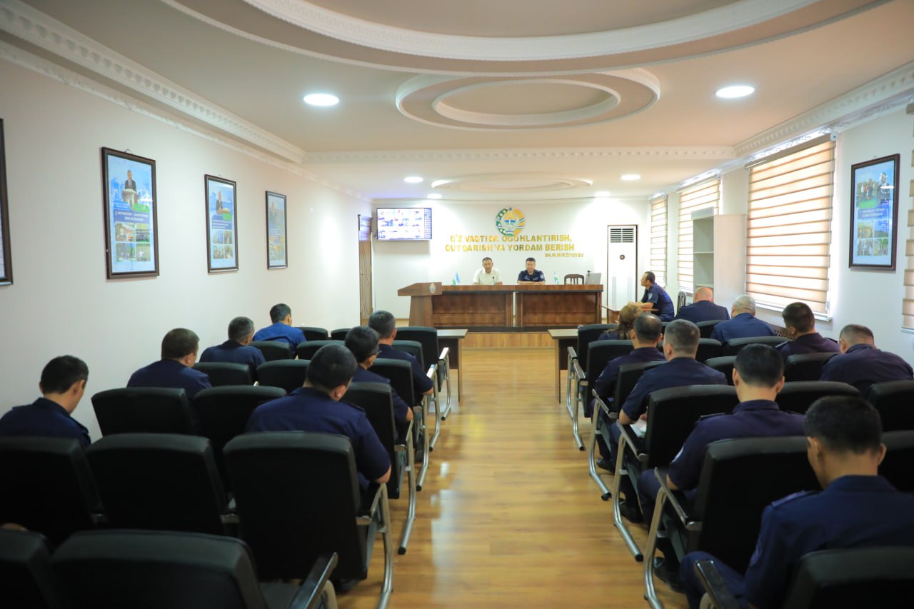 Namangan viloyati Favqulodda vaziyatlar boshqarmasida ma’naviyat va ma’rifat mashg‘uloti o‘tkazildi