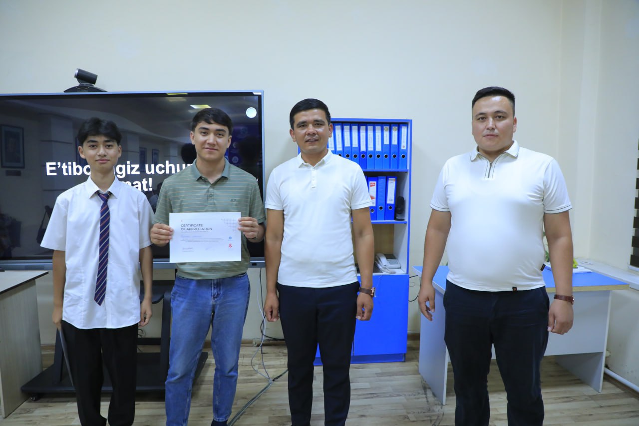 Maktab o'quvchilari o'rtasida ilmiy innovatsion loyihalar tanlovi o'tkazildi.