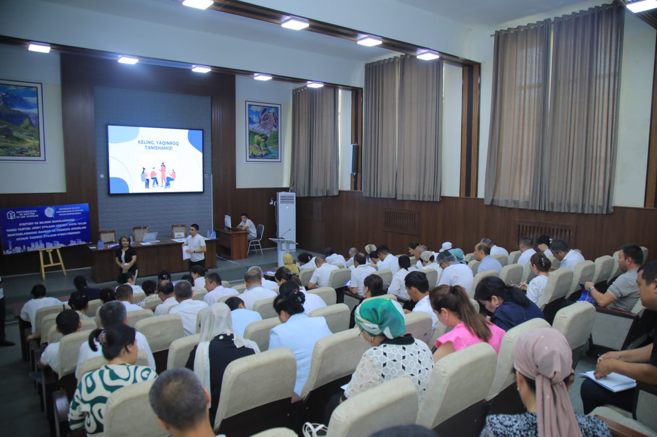 NamDPIda o‘qitish va baholashning yangi tartibi bo‘yicha o‘quv-trening boshlandi!