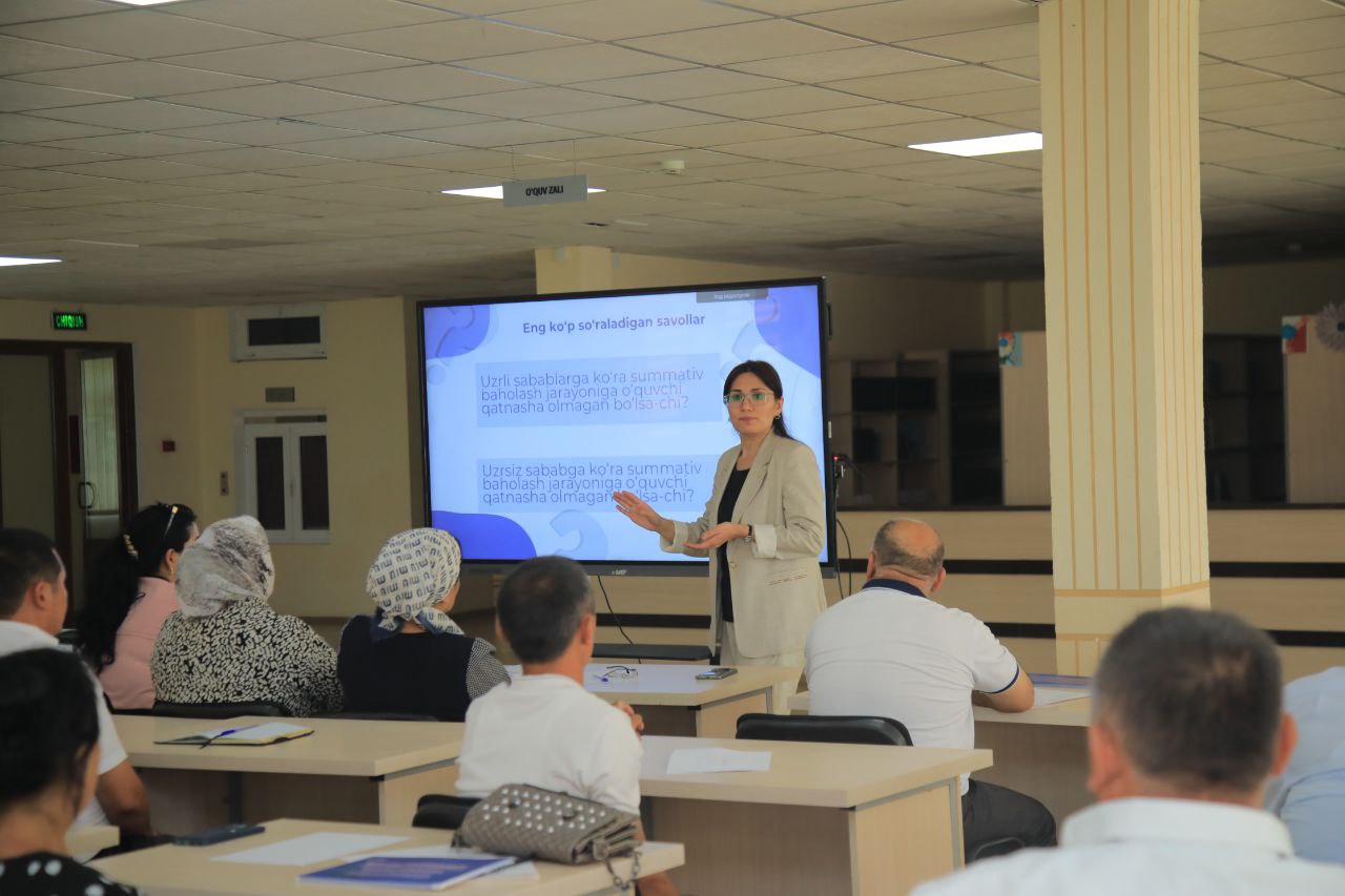 NamDPIda “Mezonlarga asoslangan baholash” mavzusidagi seminar-treninglar yakunlandi
