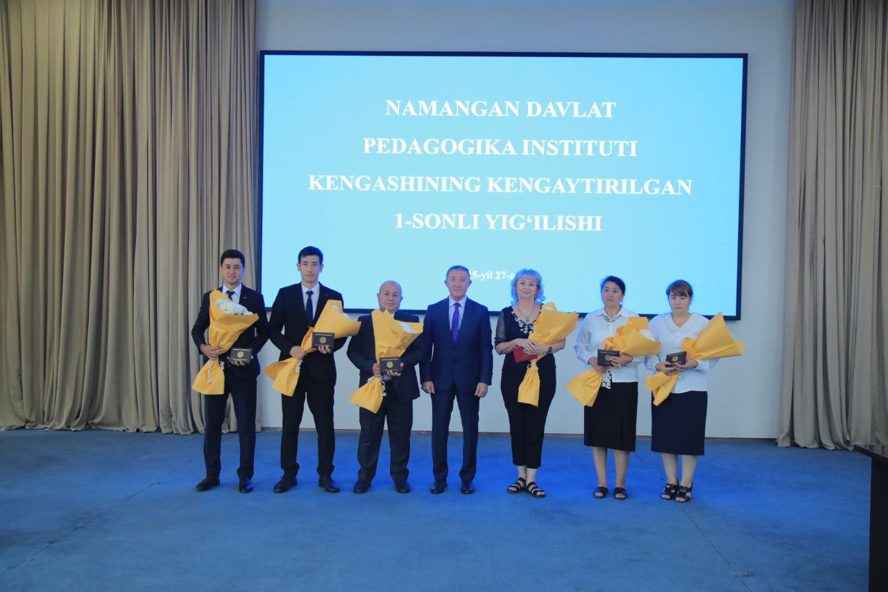 Namangan davlat pedagogika institutida 2025/2026-o‘quv yilining 1-sonli kengaytirilgan yigʻilish boʻlib oʻtdi