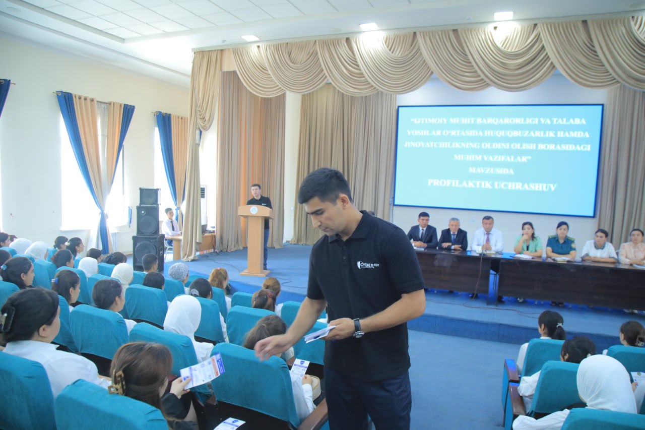 Ijtimoiy fanlar fakulteti talabalari bilan huquqiy madaniyat bo‘yicha profilaktik uchrashuv o'tkazildi