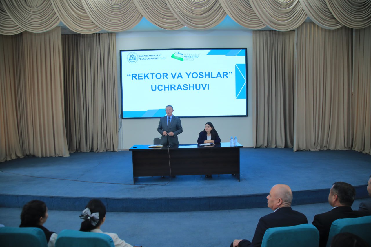 Rektor va yoshlar uchrashuvi