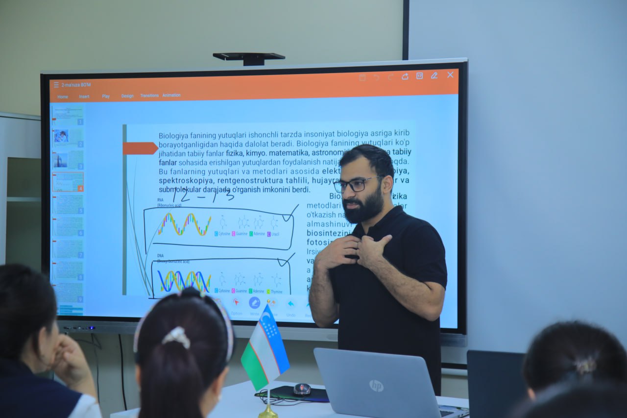 Pokistonlik Mukhammad Wasif Khan NamDPIda dars beradi