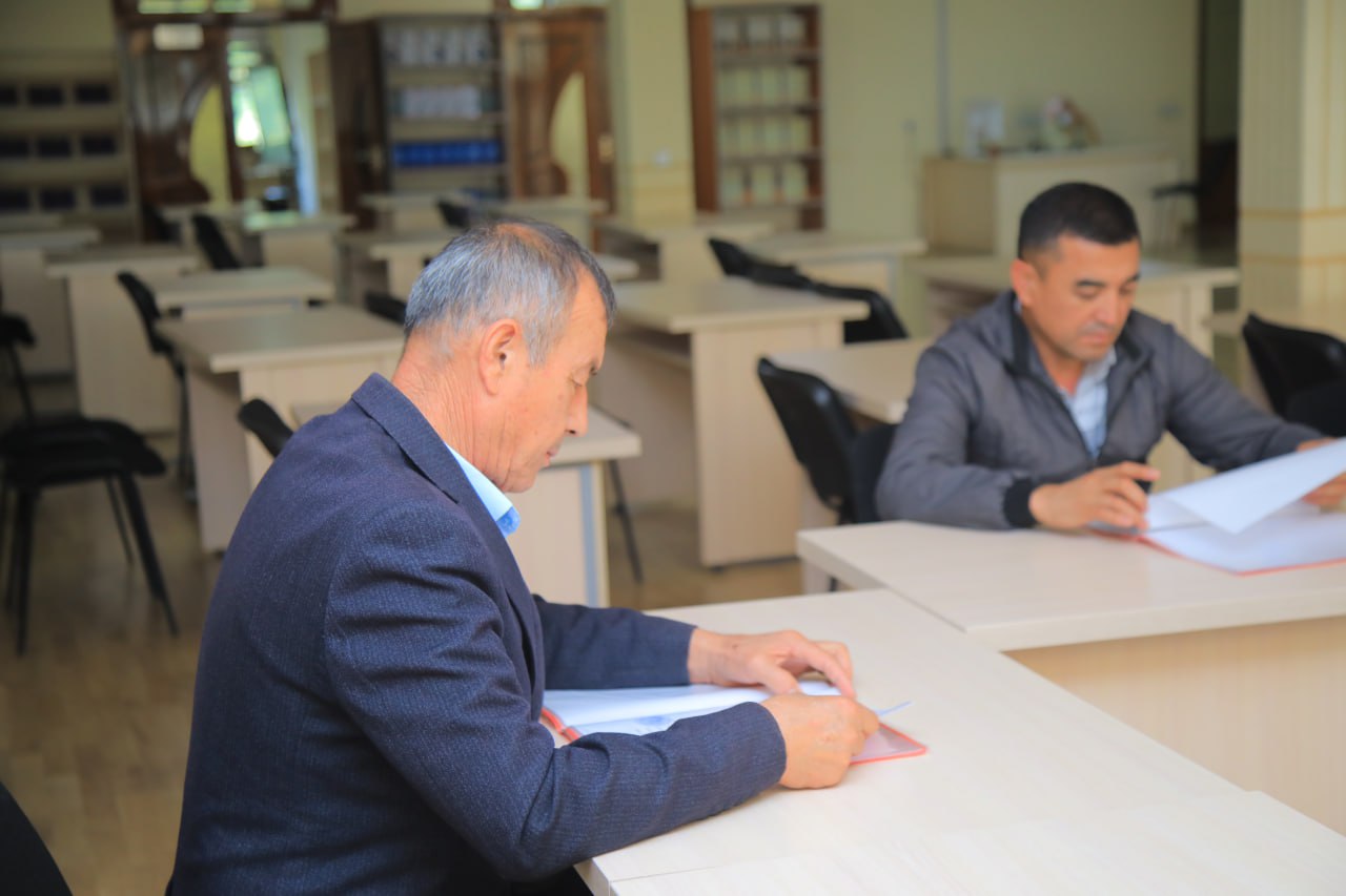 "Rektor stipendiyasi" tanlovi uchun talabgorlarning hujjatlar yig'ma jildi ko'rib chiqildi.