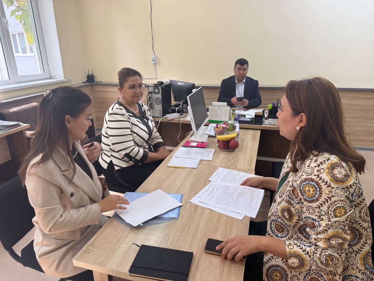 NamDPI filologiya kafedrasi professor-o‘qituvchilari maktablarda amaliyot jarayonlarini o‘rgandilar