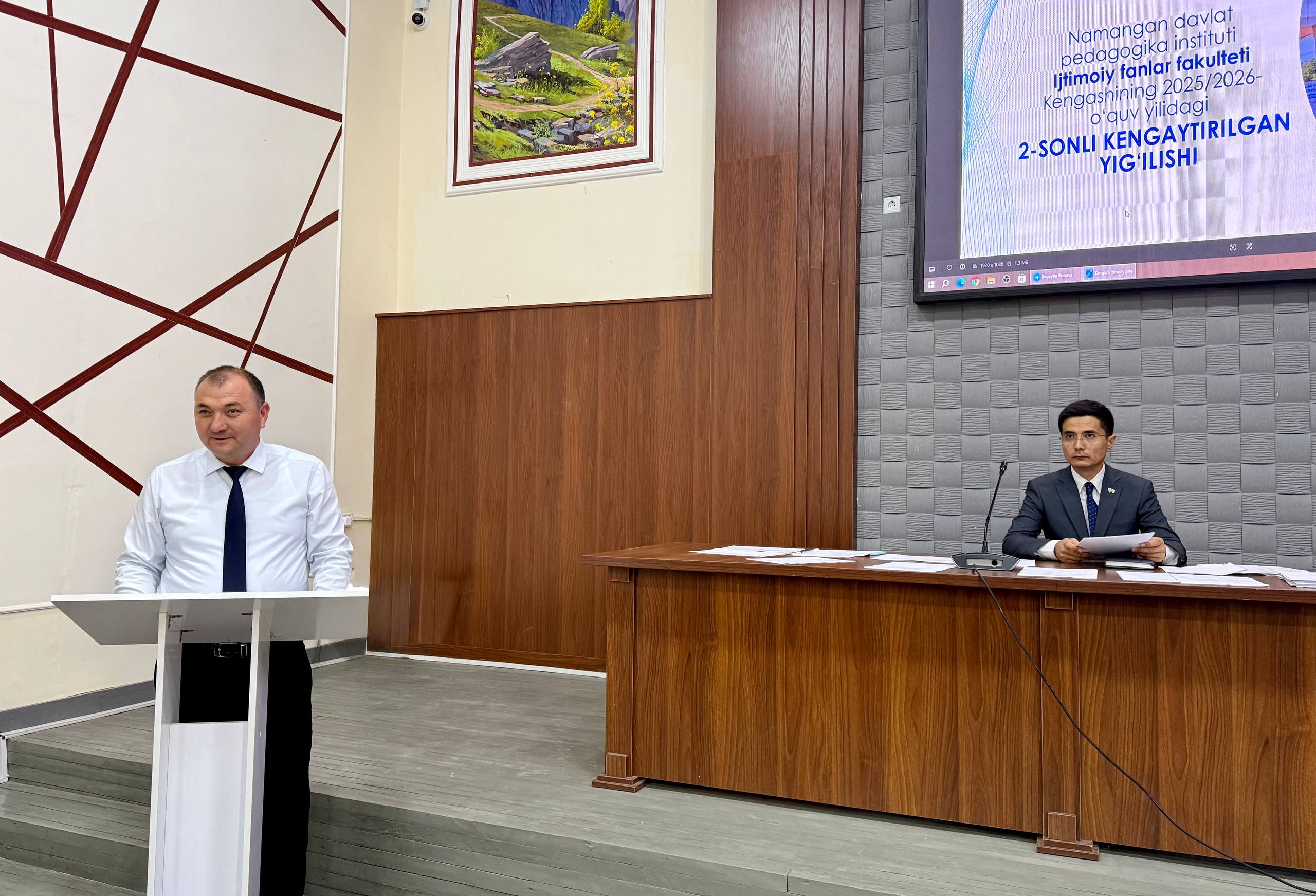 IJTIMOIY FANLAR FAKULTETI KENGASHINING 2-SONLI YIG‘ILISHI O’TKAZILDI