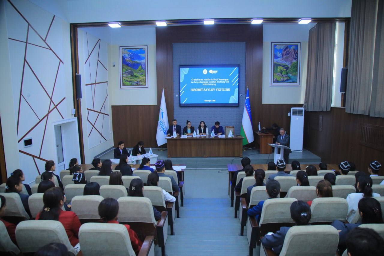 O’zbekiston yoshlar ittifoqi institut boshlang’ich tashkilotining Hisobot-saylov yig’ilishi
