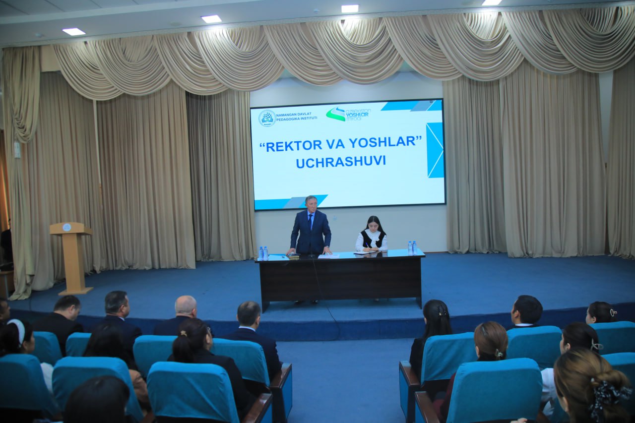 REKTOR VA YOSHLAR UCHRASHUVI