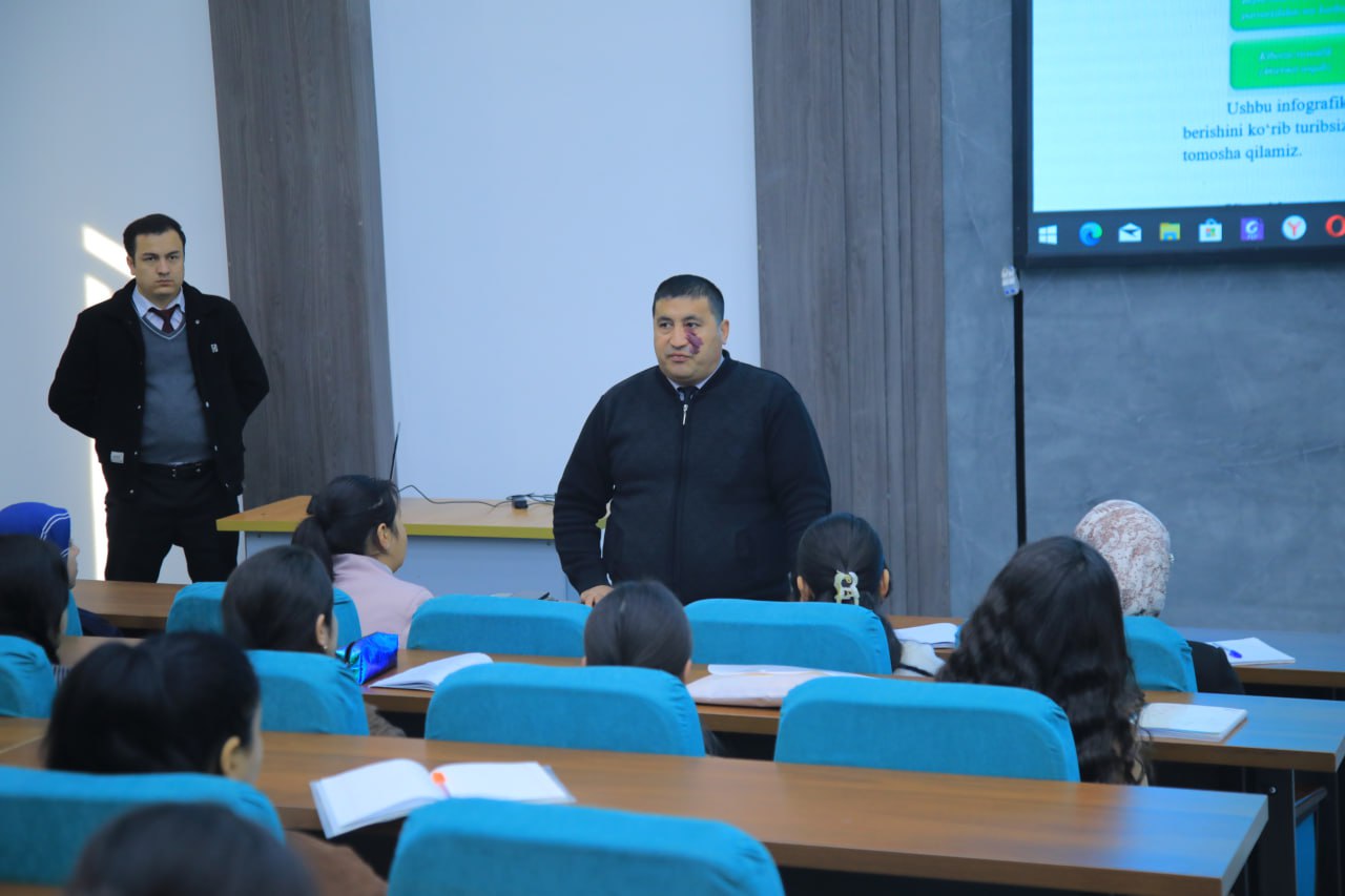 “KELAJAK SOATI” RUKNI DOIRASIDA “BIZ ZO‘RAVONLIKKA QARSHIMIZ” MAVZUSIDA “MA’RIFAT DARSI” O‘TKAZILDI