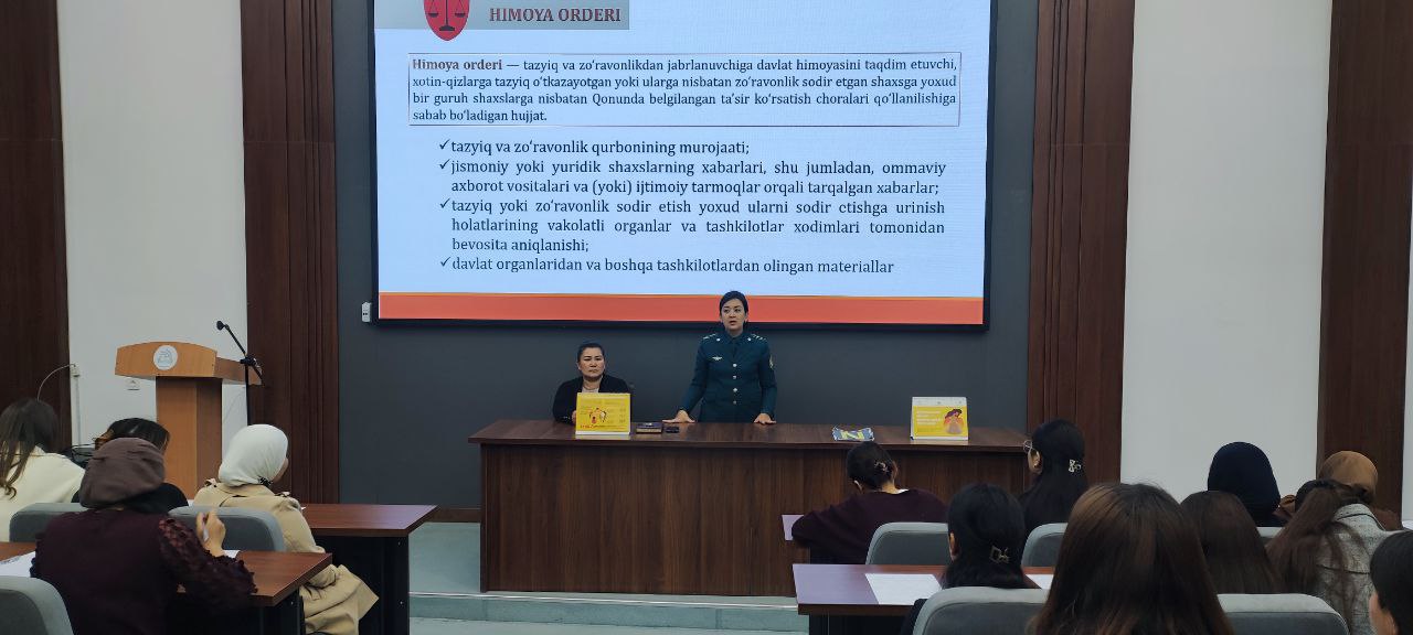 Namangan davlat pedagogika institutida “Zo‘ravonliksiz 16 kun” xalqaro loyihasi doirasida Pedagogika fakulteti talaba qizlari uchun davra suhbati tashkil etildi.